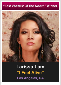 LARISSA LAM Named Vocalist of the Month