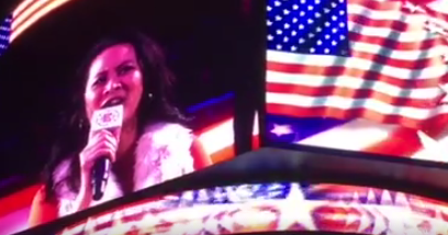 Larissa Lam Sings National Anthem