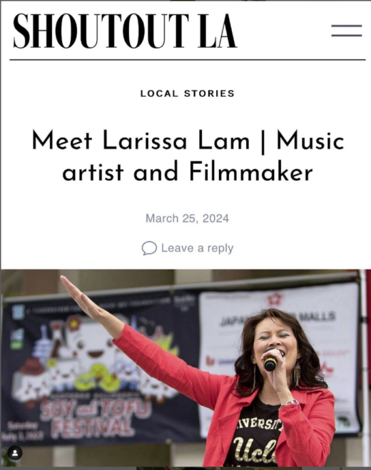 Larissa Lam Featured on Shoutout LA